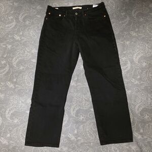 Vintage Levi's Black Straight-Leg Jeans (Size 30")